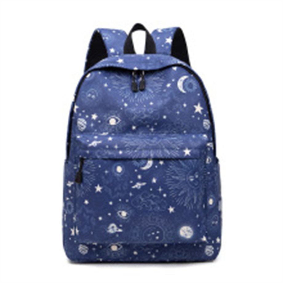 Waterproof Nylon Backpack Men's Clear Sweet Print Student Schoolbag Women's Backpack Fashion Women's Bag