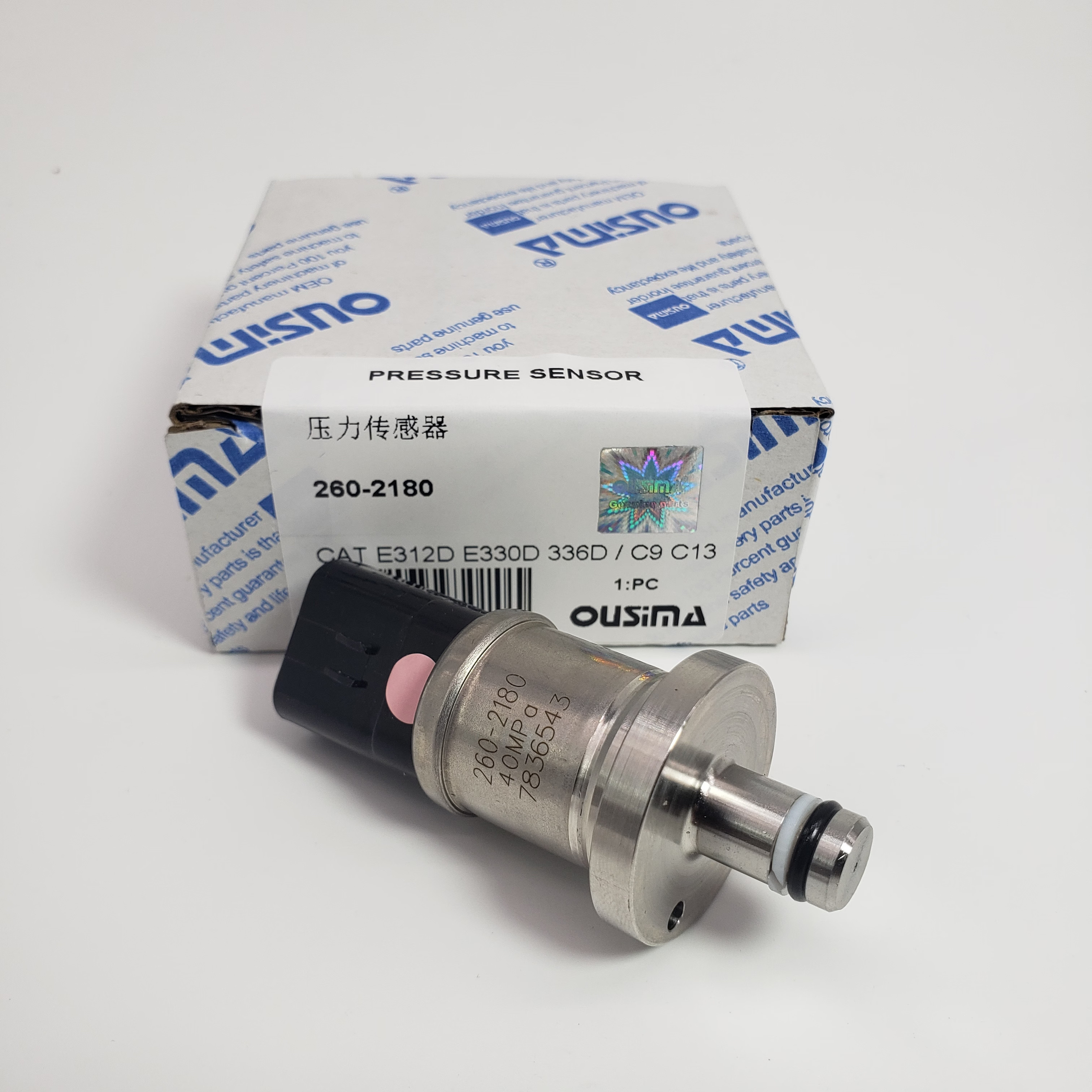 OUSIMA High Pressure Sensor 260-2180 E312D E320D E330D Fuel Oil Pressure Sensor 2602180