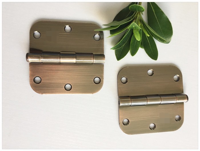 Oil Resistance High Security Door Hinges High Durability Bright Brass Plated