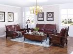 Rubber Wood Home Living room Leisure Amercian Furniture TV wall unit By Floor