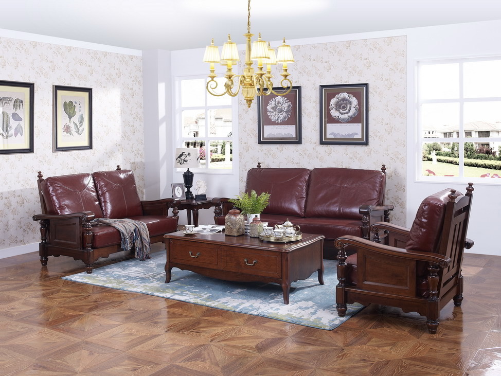 Rubber Wood Home Living room Leisure Amercian Furniture TV wall unit By Floor stand and Combine Cabinet with Hanger rack