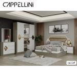 Environmental Bedroom Sets Furniture Wood Panel MDF Glass Material