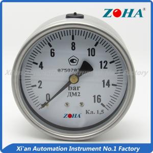 China Steel Back Connection Pressure Gauge , Stainless Back Mount Pressure Gauge wholesale