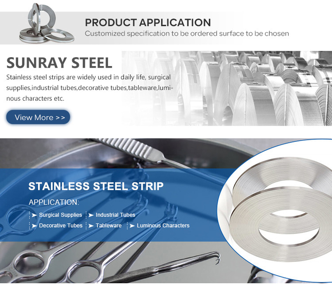 SUS 301 Stainless Steel Strip 1mm 0.3mmx90mm 2b Finished