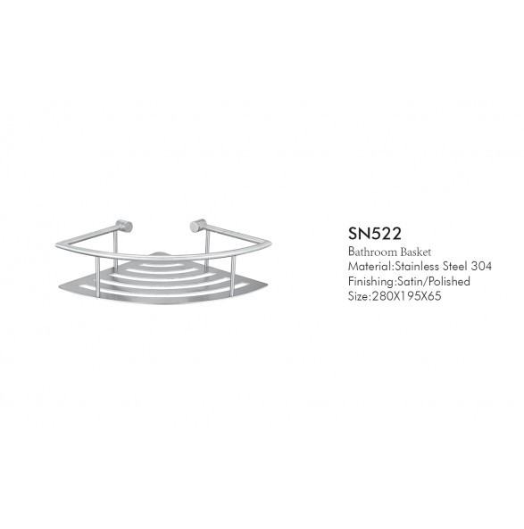 Lightweight Bathroom Storage Baskets Sus304 Durable Triangle Shower Shelf