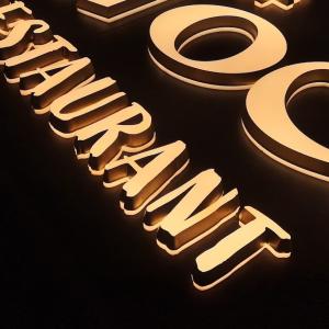 China 50000 Hours Working Lifetime Eye-catching 3D LED Resin Acrylic Coffee Shop Store Sign wholesale