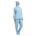 Cleanroom Hooded Anti Static Workwear Long Sleeve Shirt Pants