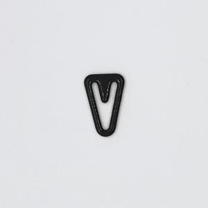 China Metal Nylon Coated Bra Adjuster Slider , Triangle Bra Strap Adjuster Clips For Women wholesale