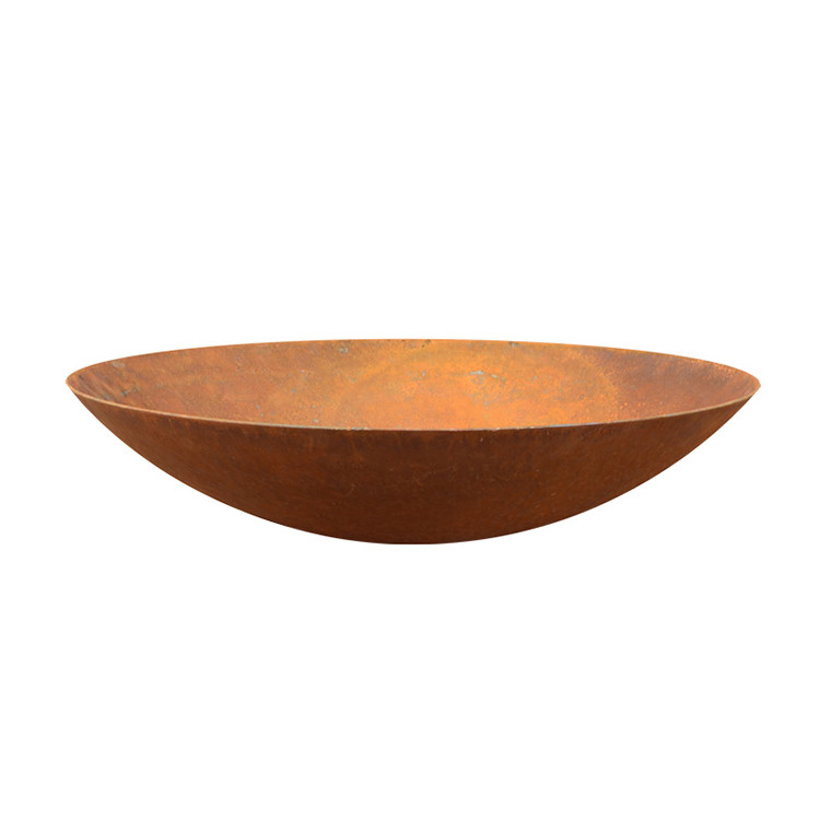 Steel Outdoor Fire Pit Rusty Burner Outdoor For Backyard Use Corten Steel Firepit