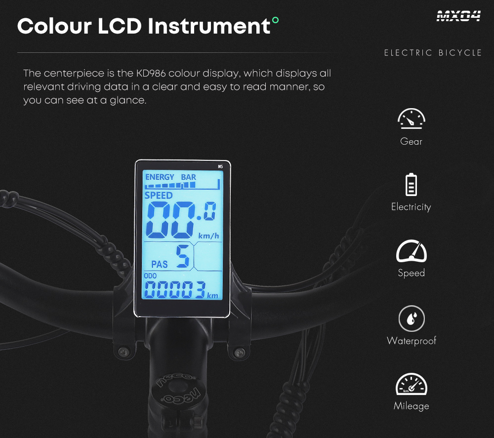 48V 17.5AH LG Battery Retro Electric Bike With Front Suspension 1000W Motor Power