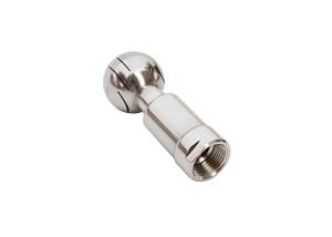 China Female Thread Brewing Accessories / Sanitary Rotating Cip Spray Ball Round Shape Head wholesale