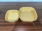 Biodegradable Take Away Square Paper Salad Bowls With Lids