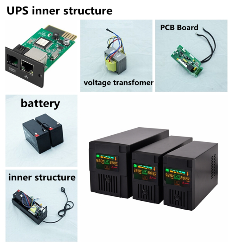 1.2kw 2kva Mini UPS Power Supply For Home Office Computer Backup
