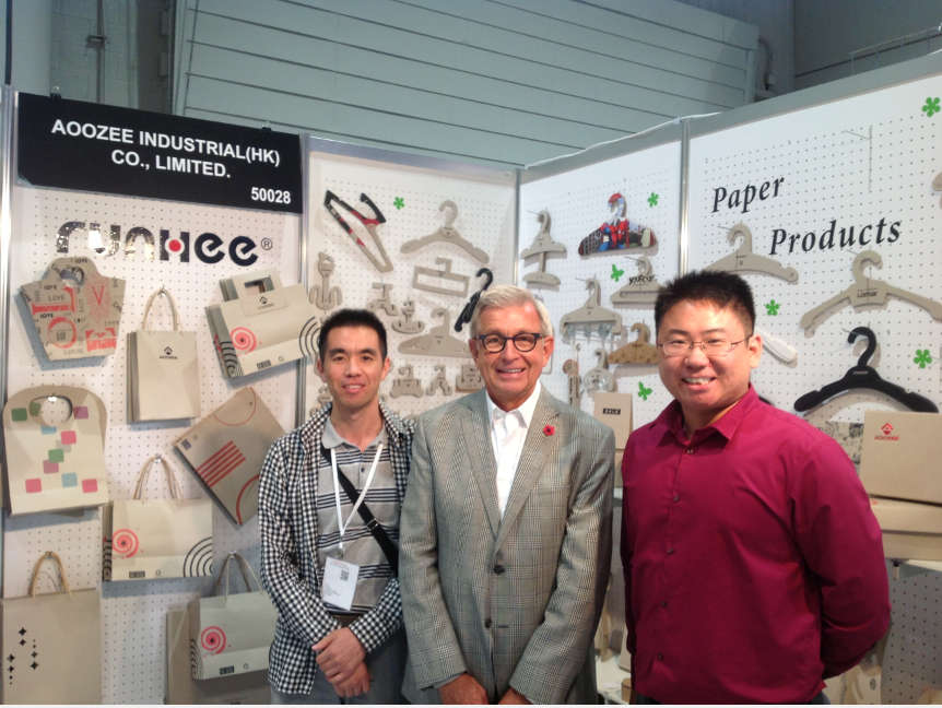 Product display at industry event