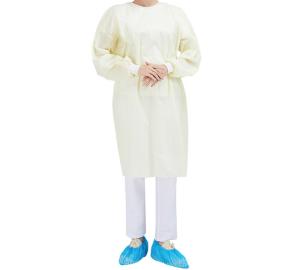 China Wholesale 20-100gsm Long Sleeve Non-woven Gowns in White Color for B2B Buyers wholesale