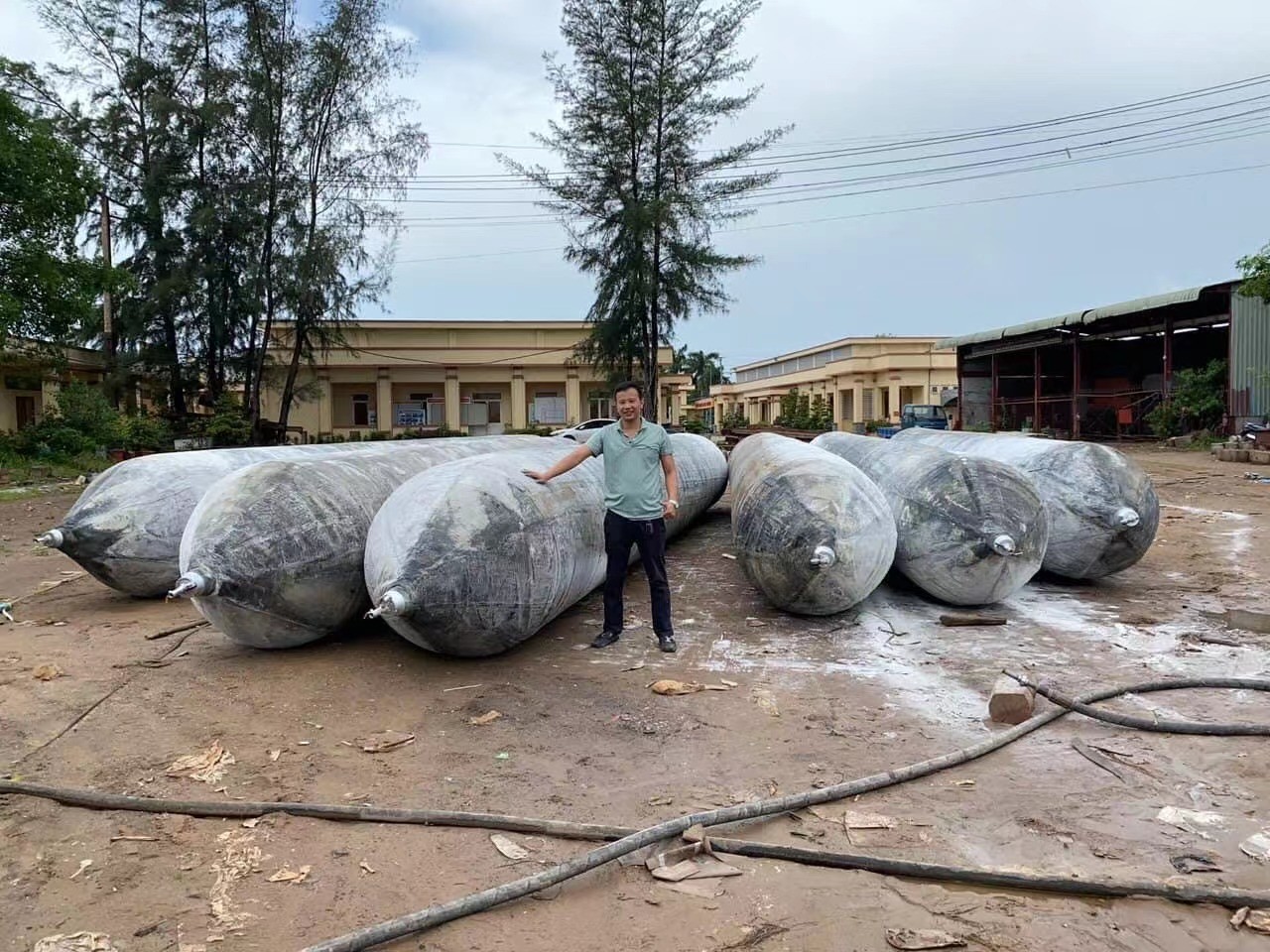 Anti Bursting Marine Rubber Airbag For Launching Salvage Aid Floating Heavy Lifting