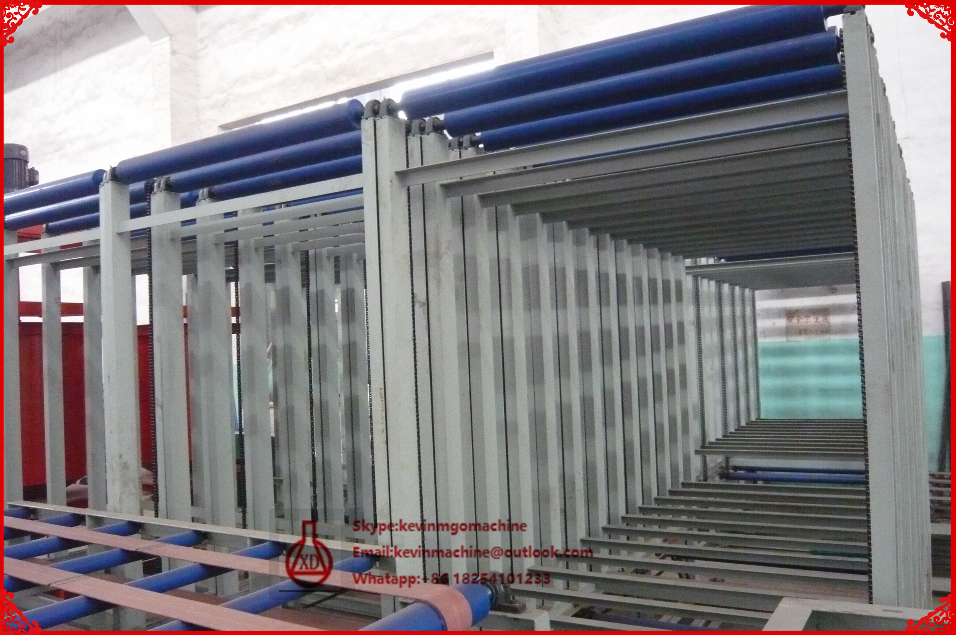 China Automatic fireproof mgo Board production line With Larger Capacity 1500 sheets