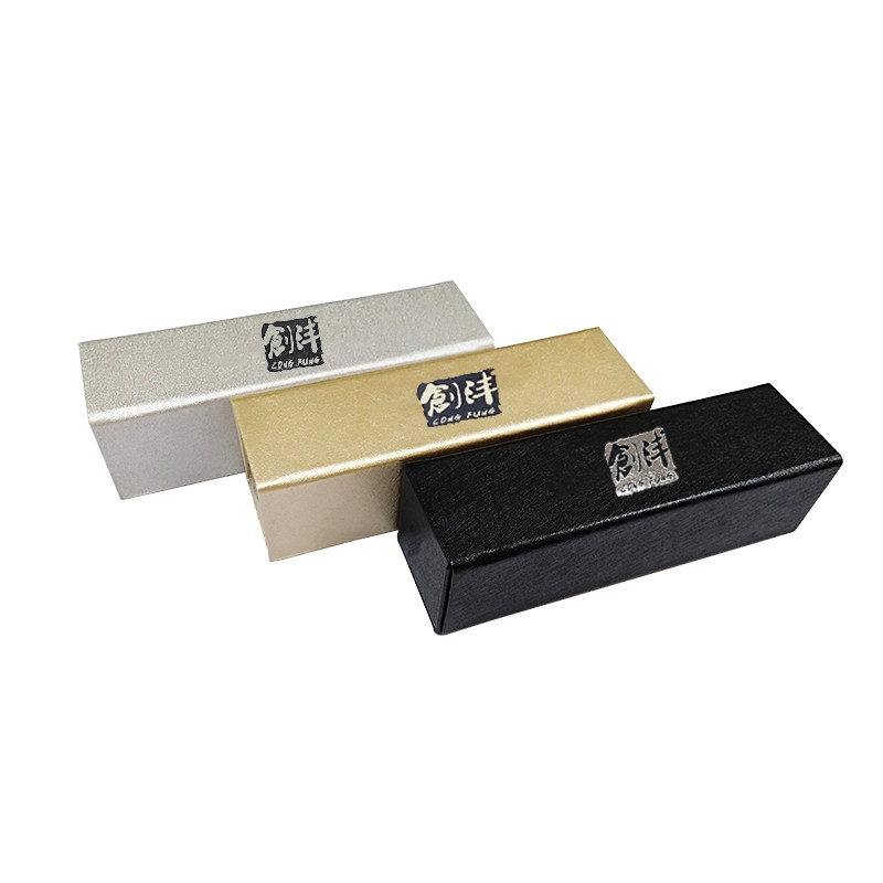 Recycle Material Washed Kraft Paper Folding Sun Glasses Case Box Packaging