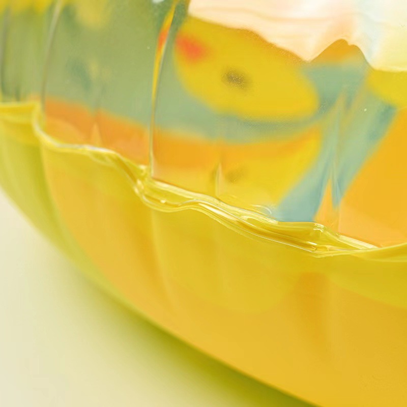 Unisex Inflatable Swim Rings for Kids Cartoon Duck Design Rollover Prevention Pool Float Tubes