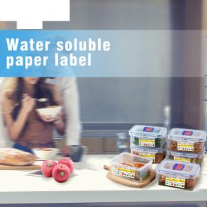 China Water soluble paper labels dissolvable labels for food packaging wholesale