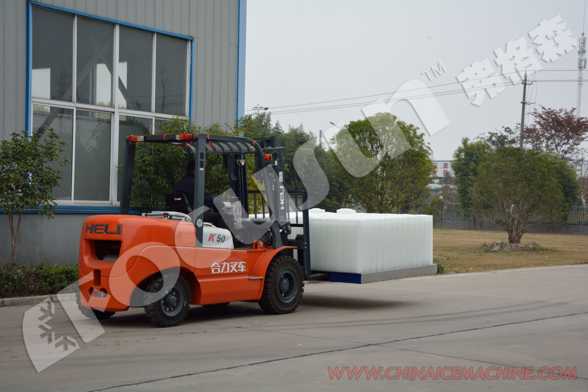 10ton Ice Storage Capacity Focusun Big Ice Block Making Machine for Hotel Industry