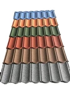 China Construction Material Popular Classic Materials Stone Coated Metal Roofing Tile wholesale