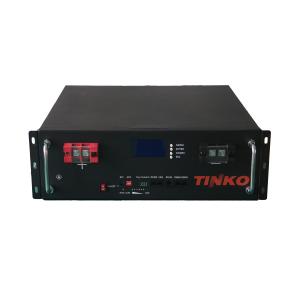 China TINKO Rack Mounted Lifepo4 Battery 5.12KWH 48V 100AH 6000 Cycle Home Power Battery Storage wholesale