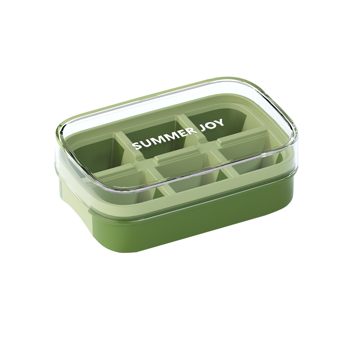 Mini USA Plastic Freezer Ice Cube Tray Container With Shovel