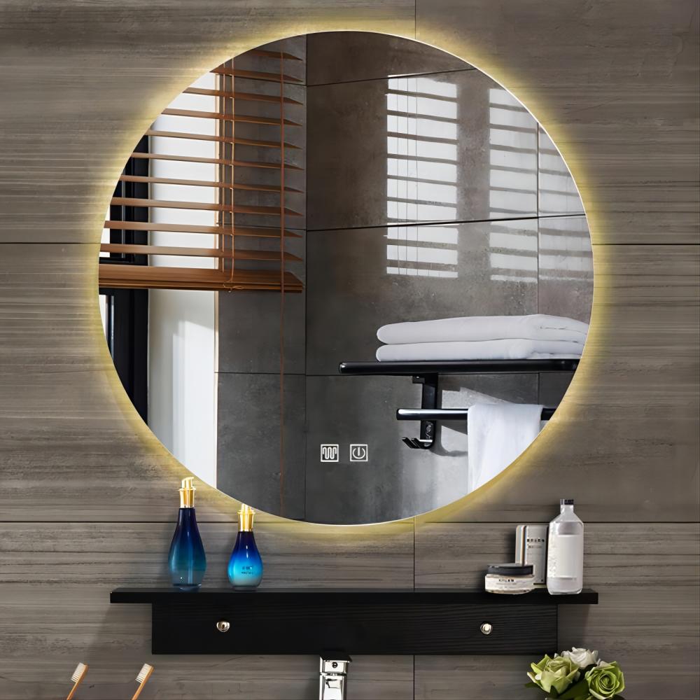 Modern Design Glass Mirror Backlit Bathroom Smart LED Touch Screen Makeup Mirror