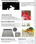 Weed Control Mulch Film, Agriculture Vegetable Black PE Films, 5 Holes