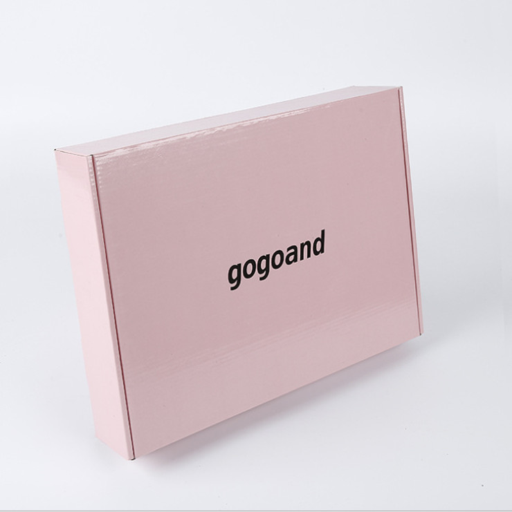 Custom Corrugated Boxes Custom corrugated box pink mailbox express delivery box rectangular packaging box