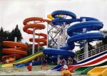 Anti Fade Swimming Pool Water Slides Aqua Play Equipment