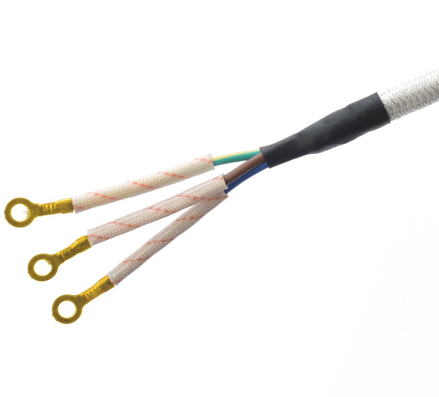 CEE 16A Electric Iron Cotton Cable VDE Black White Ac Power Cord Steam Home Appliance H03RT-F 3x42/0.15mm Male End Type