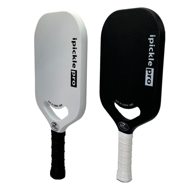 16mm Thick Surface 3K Carbon Fiber Thermoformed Pickleball Paddle with PP Honeycomb Core