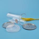 0.6l Transparent 43G Plastic Nuts Easy Open Food Can