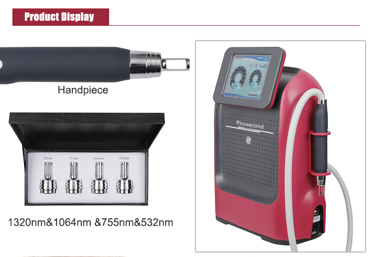 Portable Pico Second Laser Tatoo Remover Q Switched Nd Yag Picosecond Tattoo Removal Machine