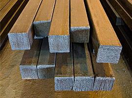 China Stainless Steel Square Billets , 3000mm - 12000mm Length Billet Steel Bars wholesale