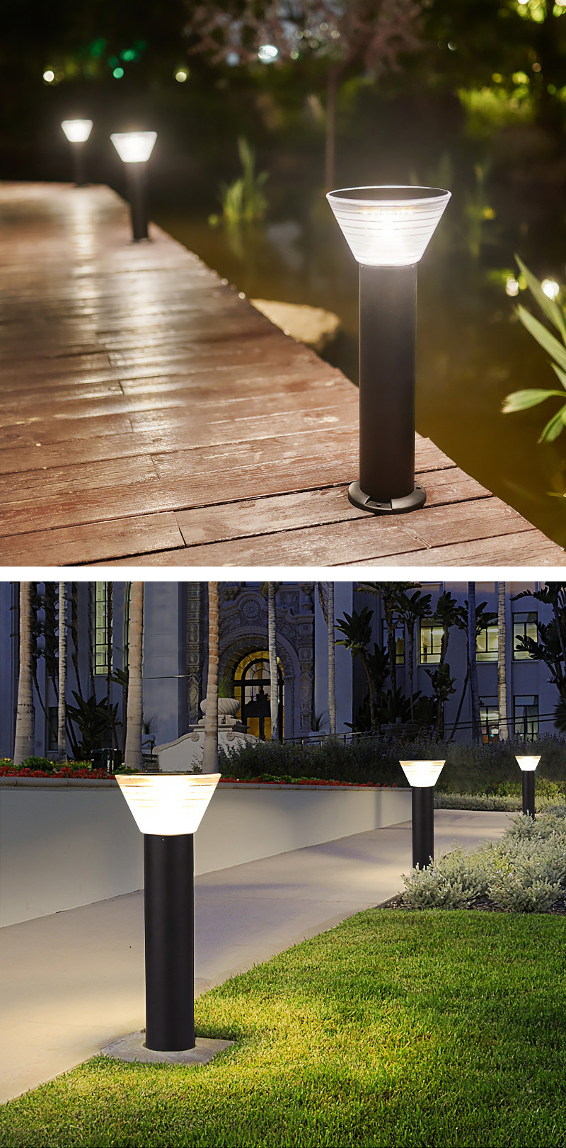 Factory Wholesale Led Solar Lawn Lamps IP 65 Waterproof Outdoor Solar Garden Lights