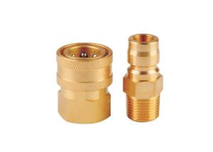 China Brass Japanese Style Straight Through Coupler Hydraulic Quick Couplings wholesale