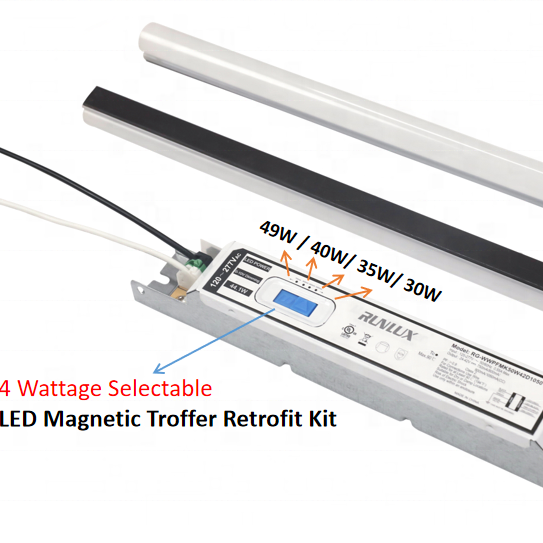 5000K LED Magnetic Linear retrofit Kit Light for 2FT 4FT 8FT 50000 Hour Working Lifetime