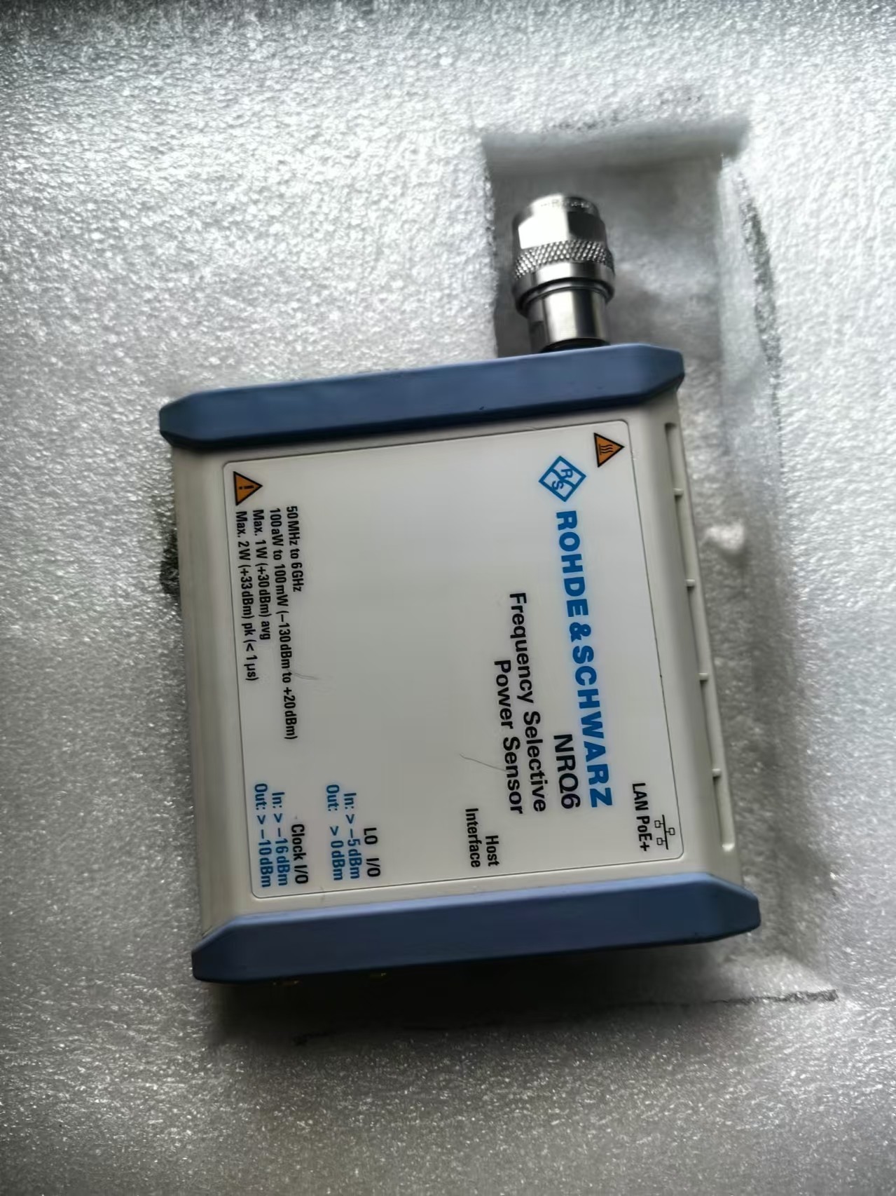 Rohde Schwarz NRQ6 Frequency Selective Power Sensor 50 MHz 6 GHz N m -50 dBm to 30 dBm Accurate and Power Measurements
