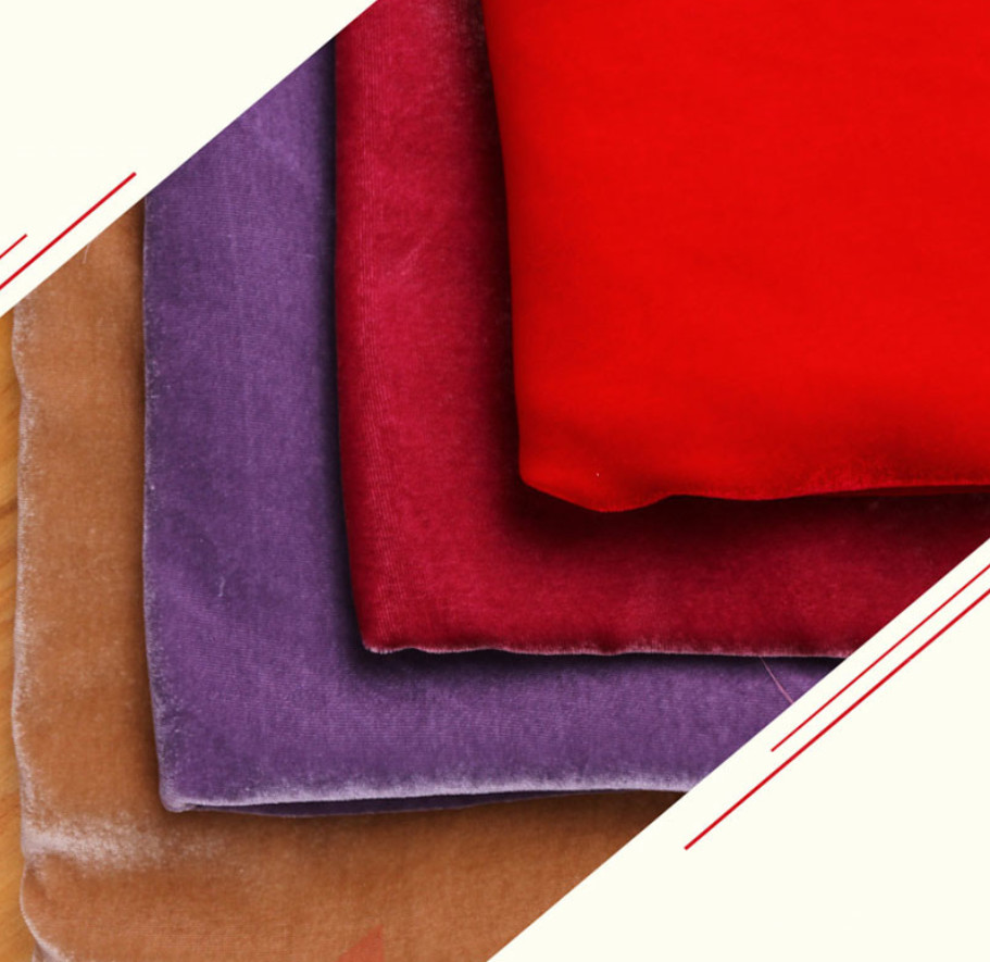 Autumn Winter 200GSM Silk Viscose Velvet Fabric Medium Weight Fabric By The Yard