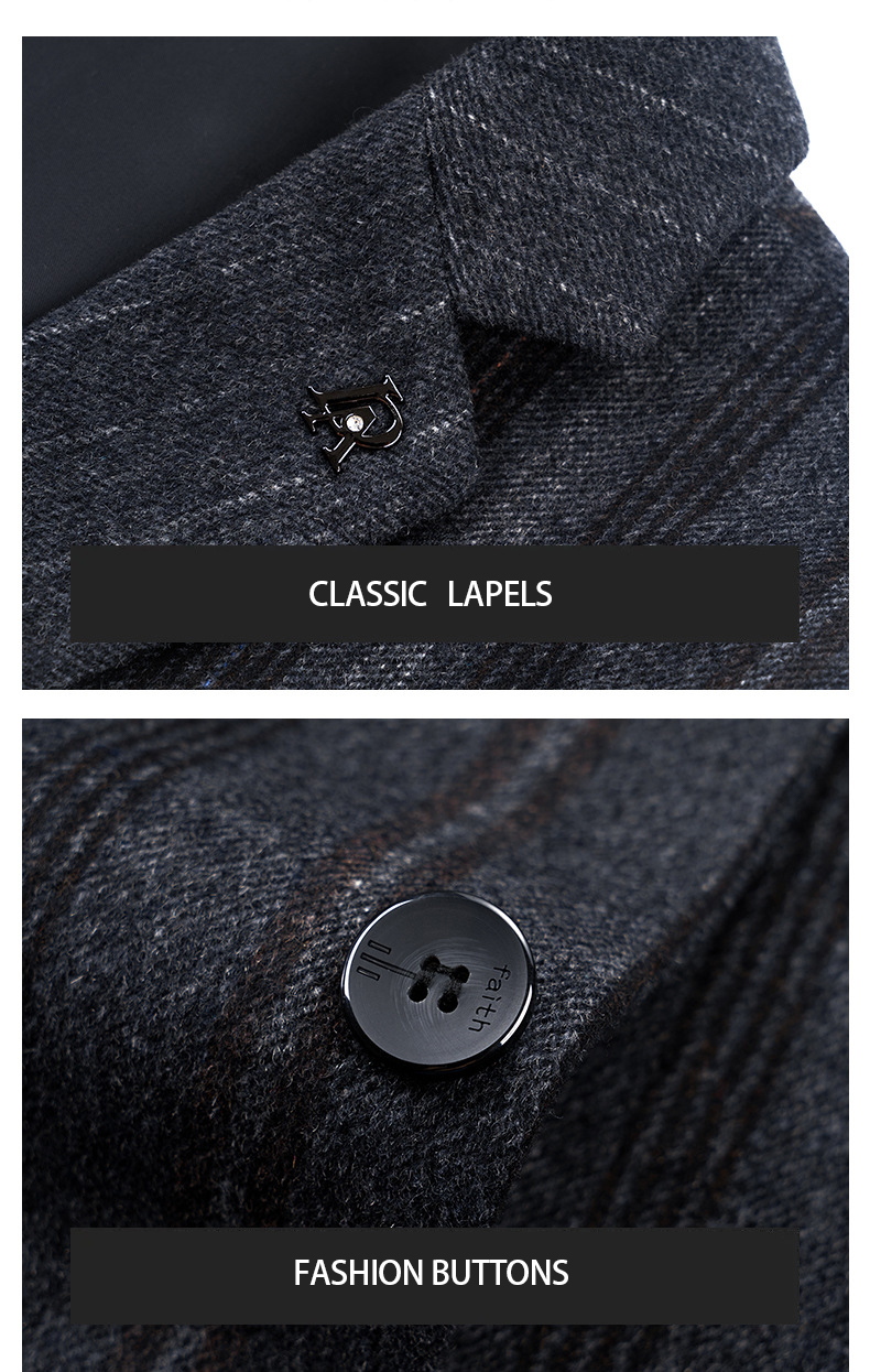 Direct Men's Wool Overcoat Wool Cashmere Coat with Custom Logo at Lowest Prices