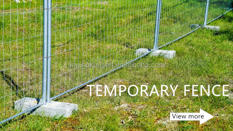 Hot Dipped Galvanized Chain Link Temporary Fence for 8x10 Construction Site Perimeter
