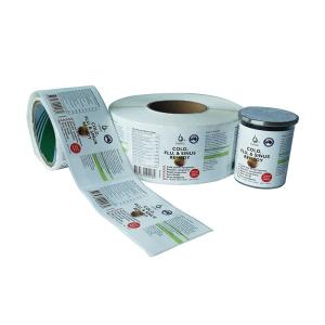 China Waterproof Self Adhesive 6x12cm Medicine Bottle Label Matte Lamination wholesale