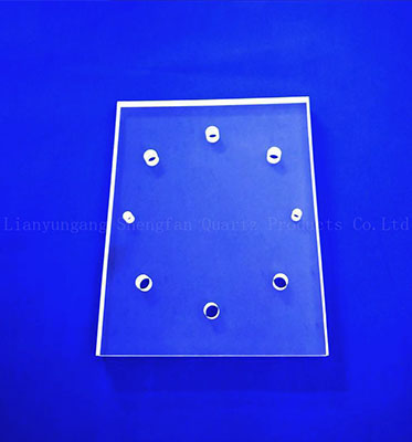 Semiconductor Laser Drilling Transparent Quartz Glass Plate With Hole