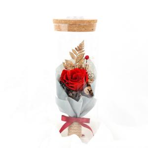 China Clear Durable Wishing Mini Rose Bottles Perfect Gift For Valentines Day wholesale