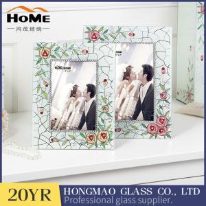 China Wear Resistance Classic Glass Wedding Photo Frames 180*230*15MM wholesale