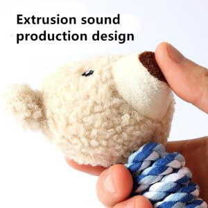 China Cotton Rope Dog Molar Bite Toy Pet Vocal Plush Toy wholesale