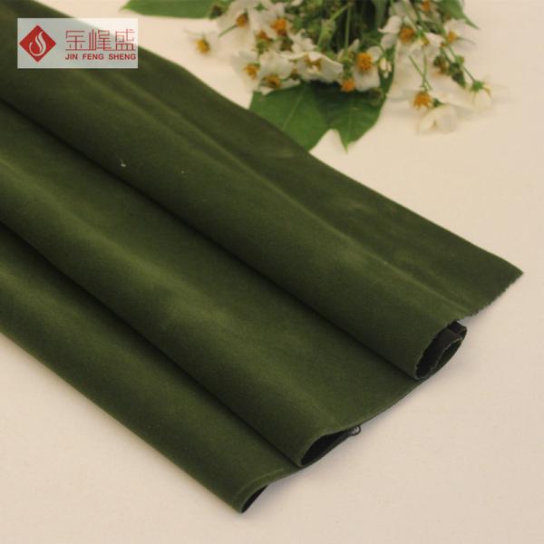 Customized Polyester Jewelry Box Lining Fabric Green With Kintted Fabric